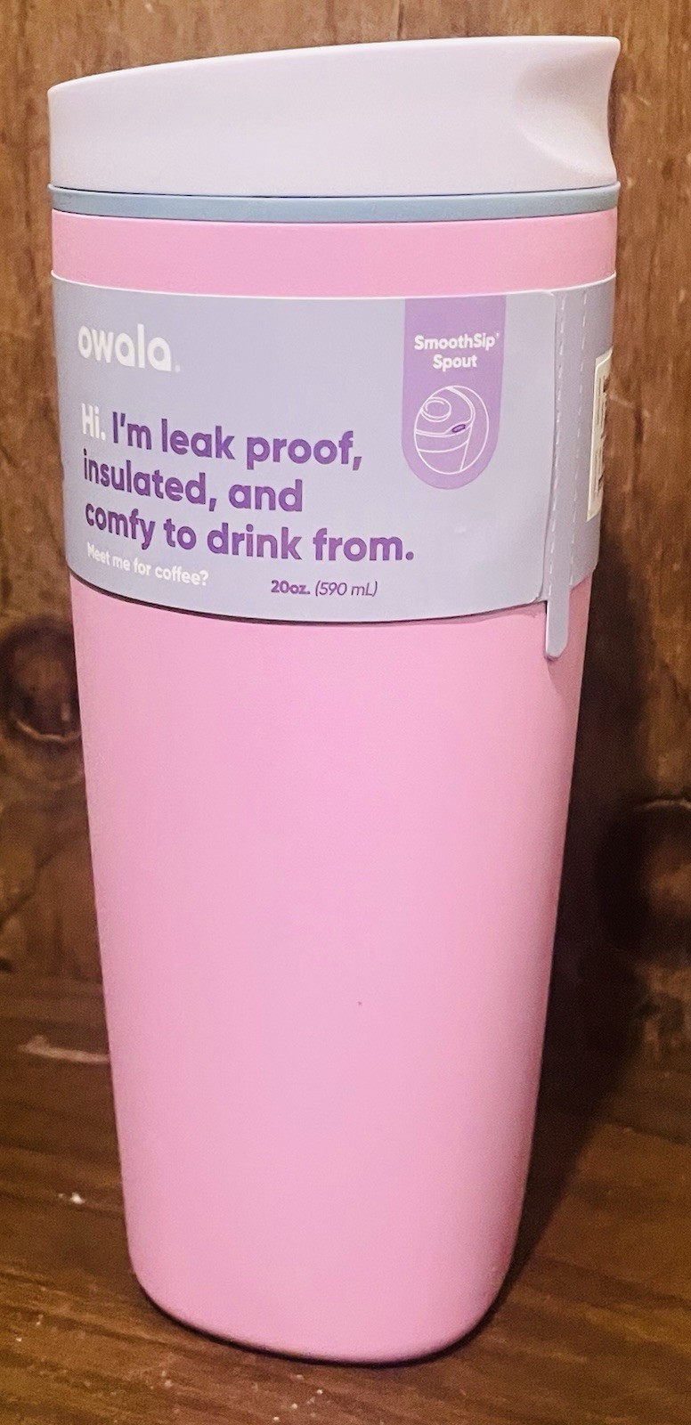 OWALA SmoothSip Stainless Steel Coffee Tumbler Cup 20oz - Cotton Candy Sky - NEW gallery