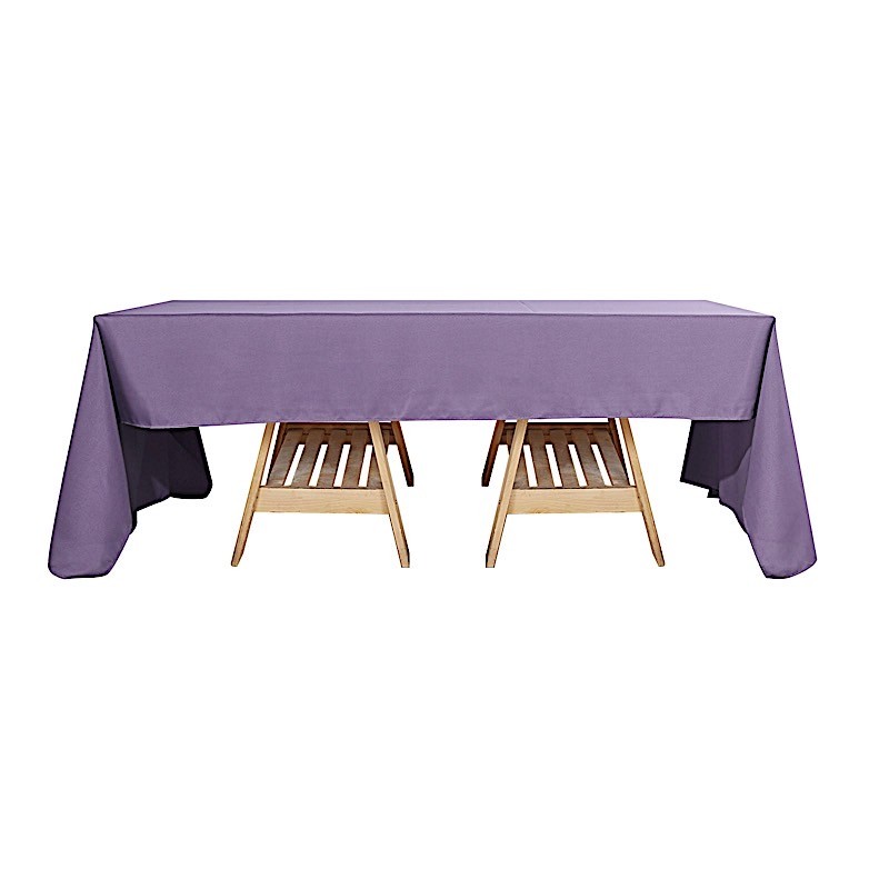 Violet Amethyst 72x120 RECTANGLE POLYESTER TABLECLOTH Catering Dinner Supplies gallery