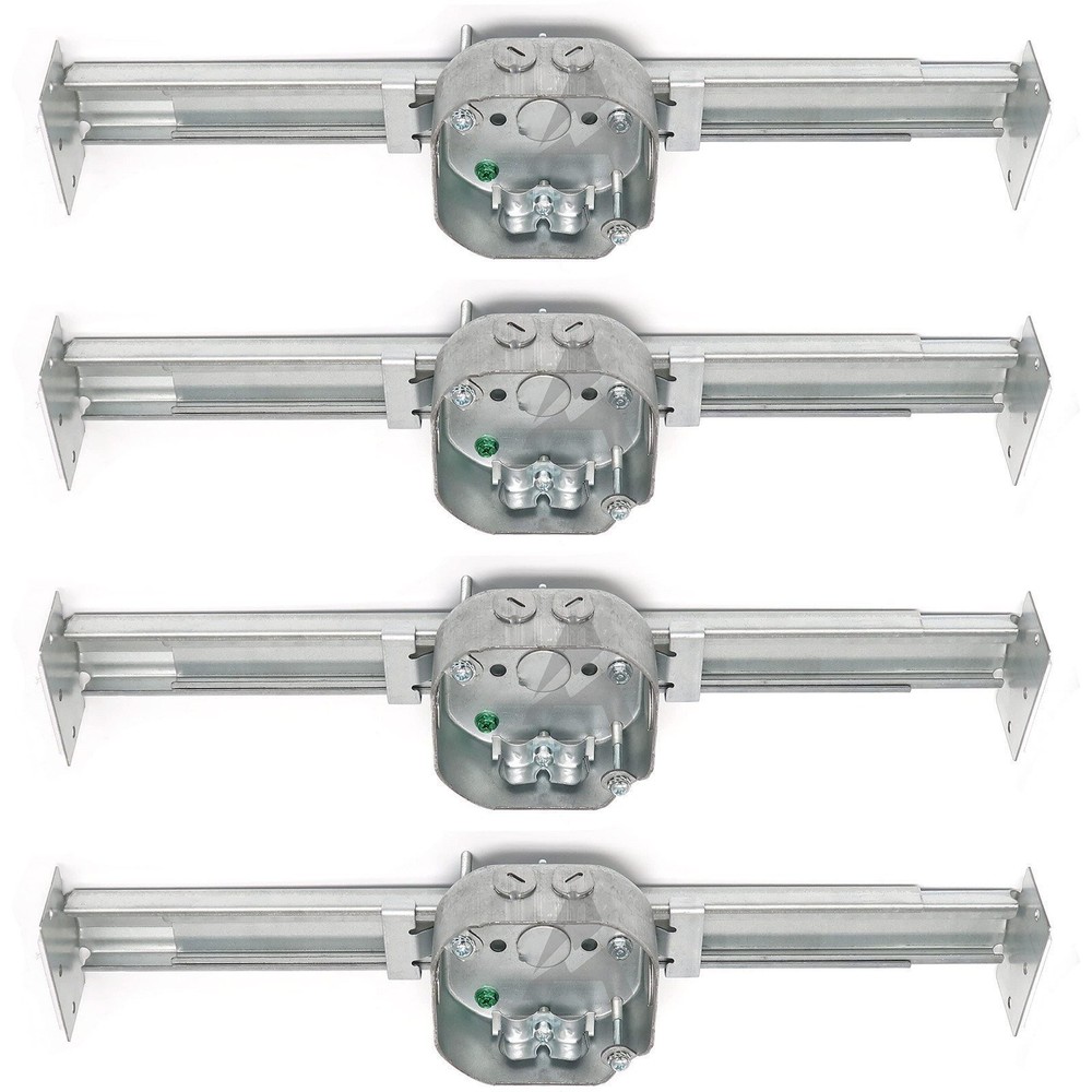 (4-Pack) Ceiling Fan Mounting Bracket with Adjustable Bar Hanger, 1-1/2''...