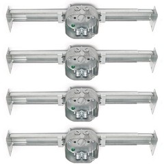 (4-Pack) Ceiling Fan Mounting Bracket with Adjustable Bar Hanger, 1-1/2”…