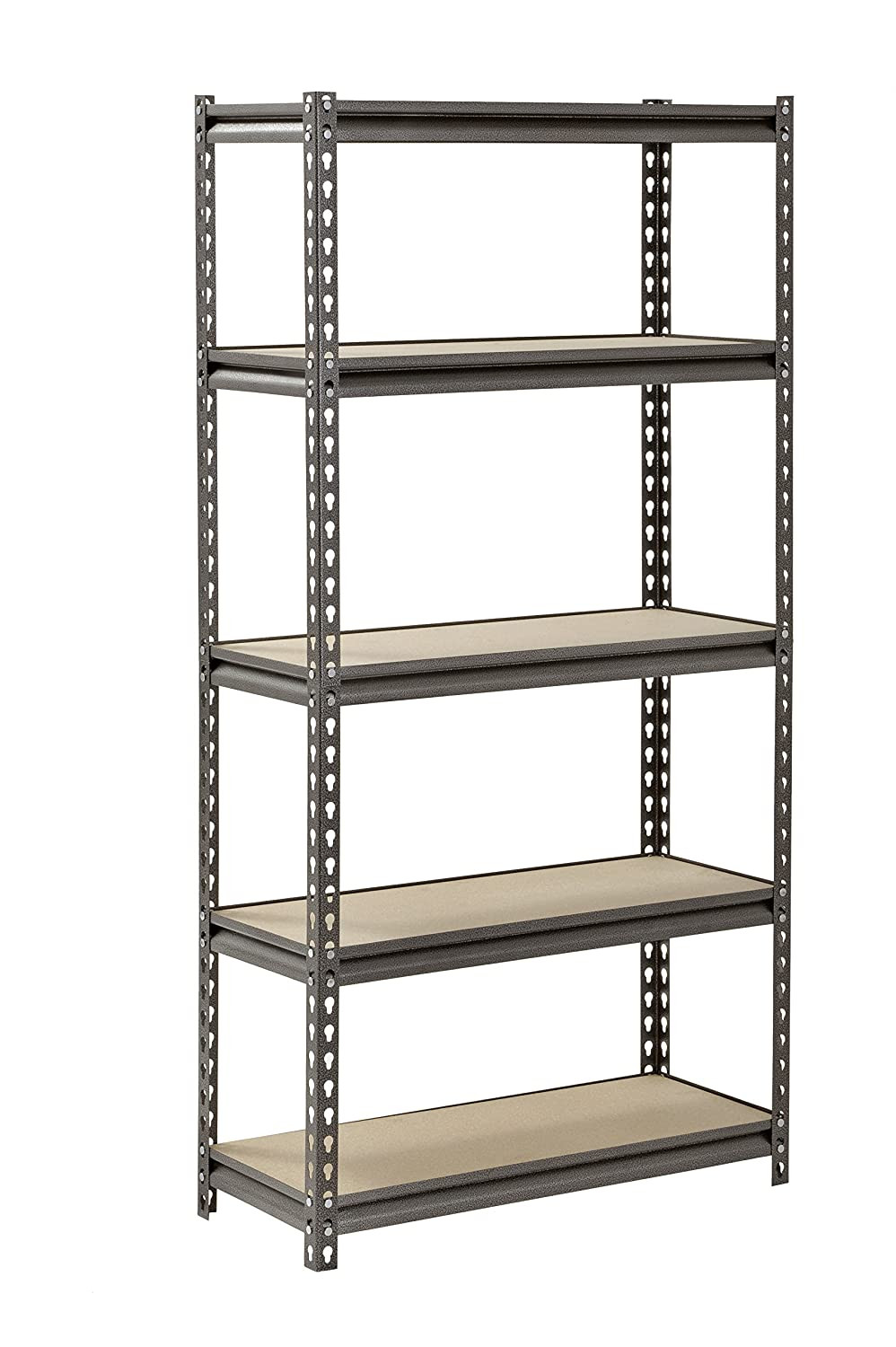 Steel Storage Rack, 5 Adjustable Shelves, 60" Height X 30" Width X 12" Depth gallery
