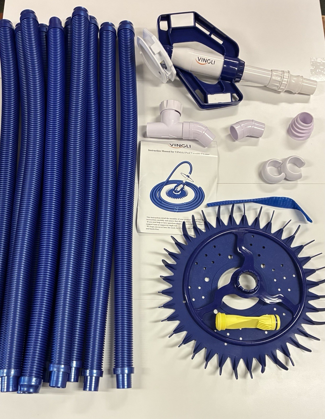VINGLI Automatic Pool Vacuum Cleaner w/ 33ft Hoses – Inground Pool gallery