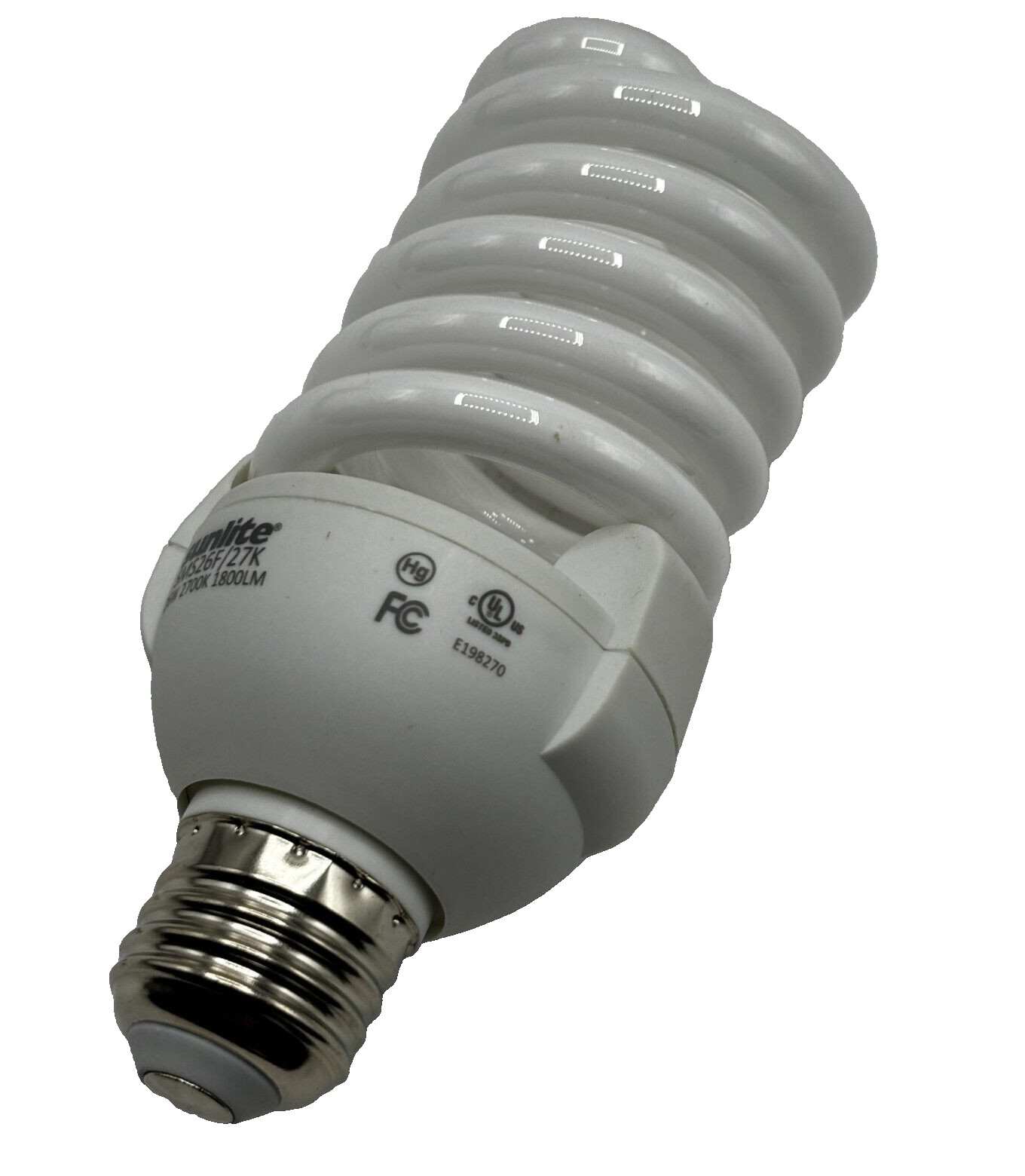 Sunlite SMS26F/27K 26W Super Mini Spiral CFL Light Bulb E26 Base Warm White ⭐ gallery