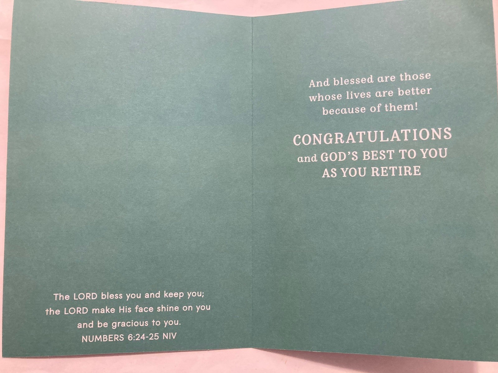 Hallmark Religious RETIREMENT Greeting Card, God Bless You, Congratulations +✉ gallery