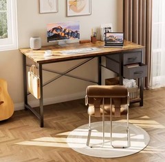 40”/47” Computer Desk with 2 Drawers Home Office Study Table
