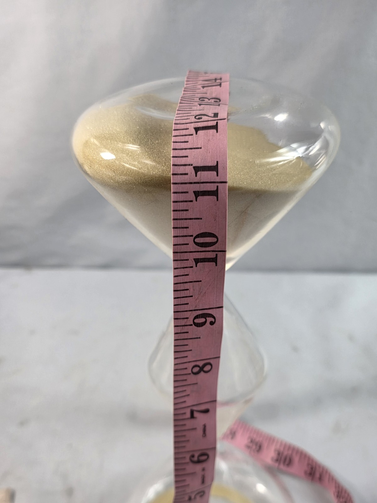 Unique Tri-Layer Triple-Globe Hourglass Sand Timer Blown Glass Conical 60 Min H gallery