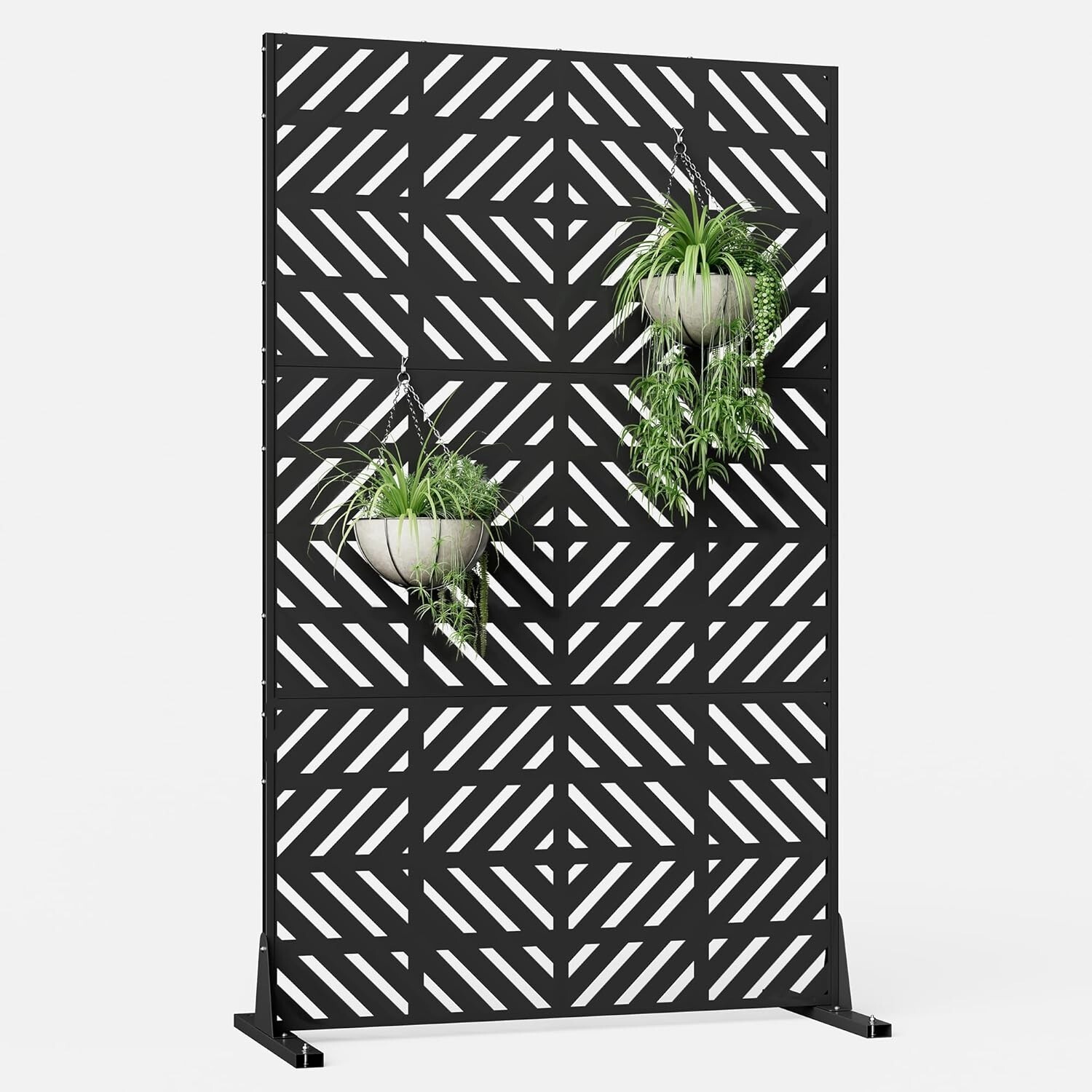Elegro Metal Privacy Screen Panel Outdoor 72"H*44"W for Garden, Fence, Balcony gallery