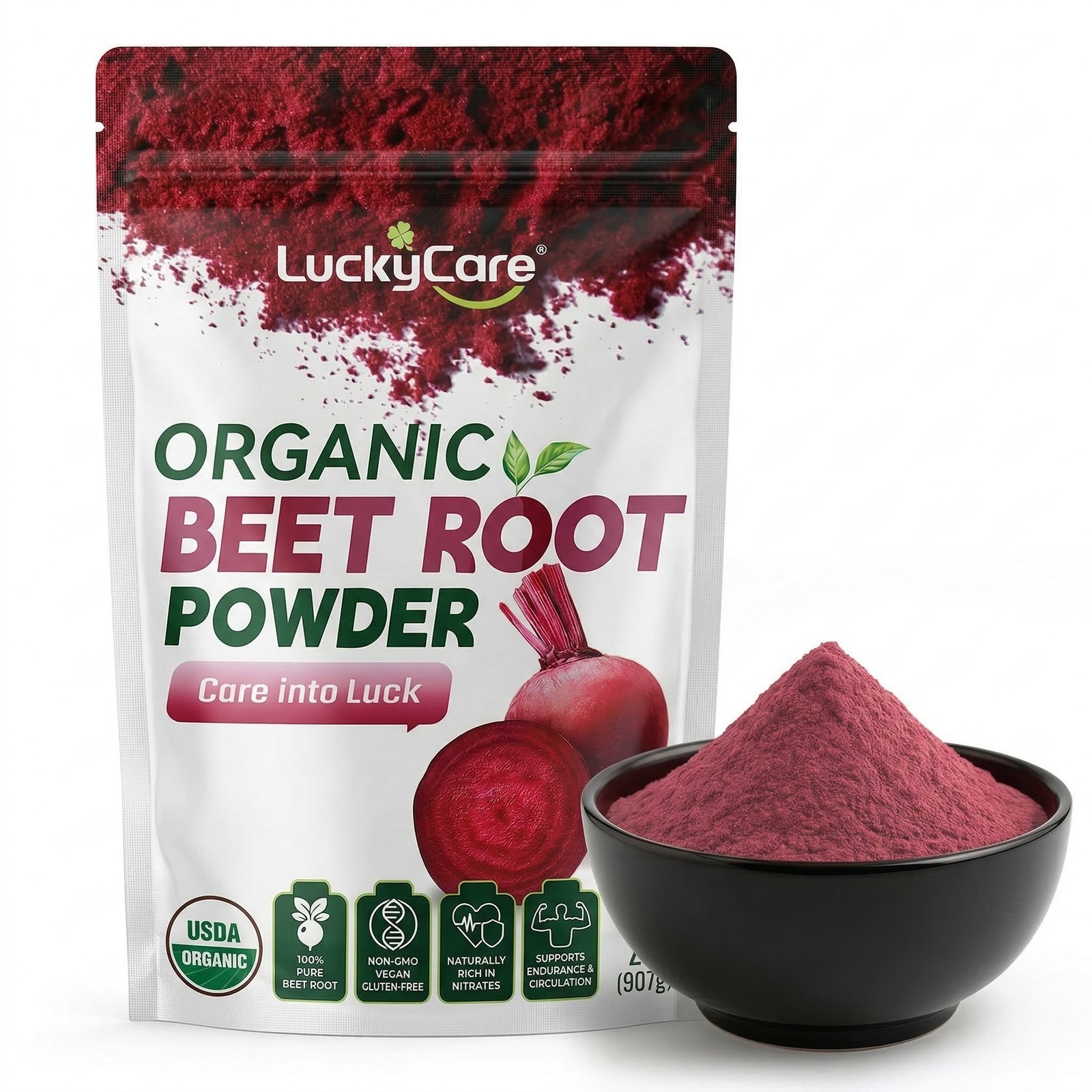 2 LB Organic Beet Root Powder Raw Non GMO Pure Beta Vulgaris Nitric Oxide Booste gallery