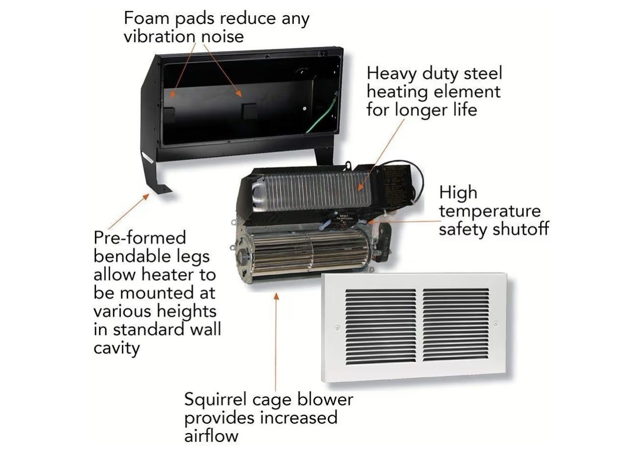 Cadet Register Heater Model RMC162W gallery