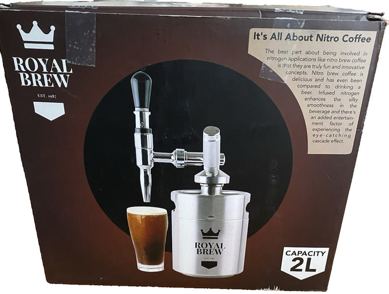 Royal Brew Nitro Cold Brew Coffee Maker Keg - 64 oz Excellent gallery