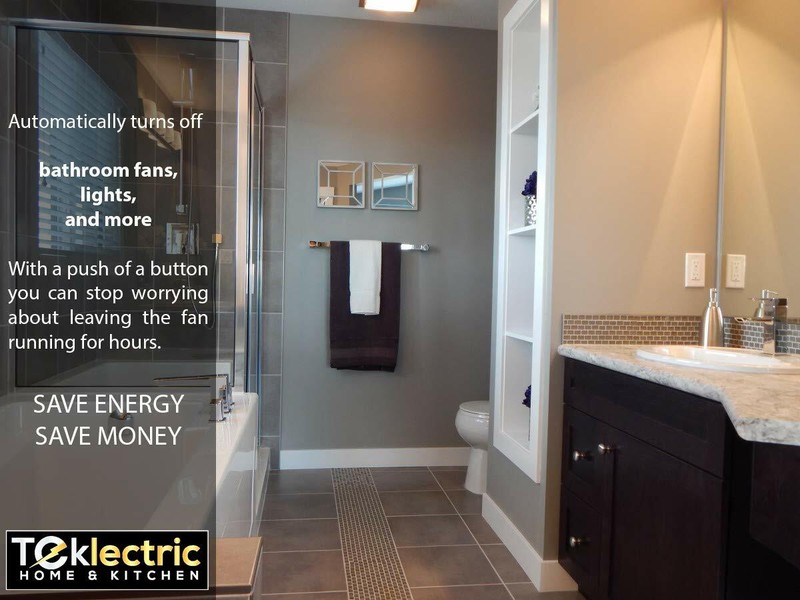 Bathroom Fan Auto Shut Off Timer 2-4-8-12 Hour Preset Countdown Wall Switch gallery
