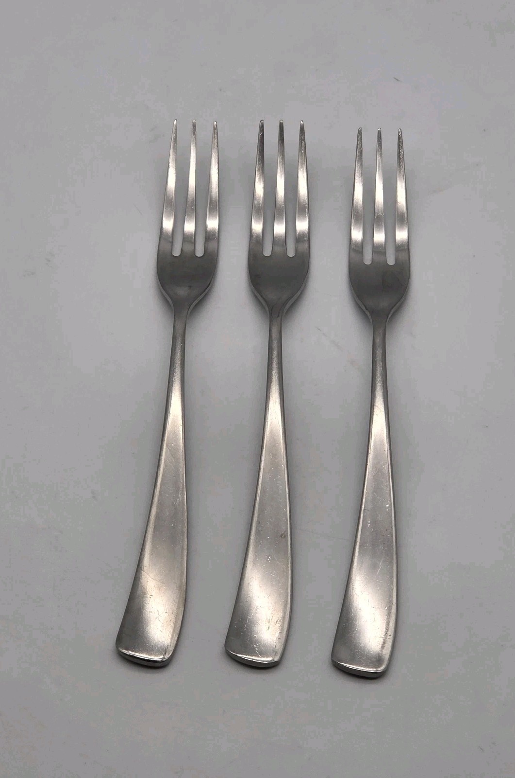 STUDIO WILLIAM Stainless Flatware LARCH SATIN Set Of 3 Dinner Forks gallery