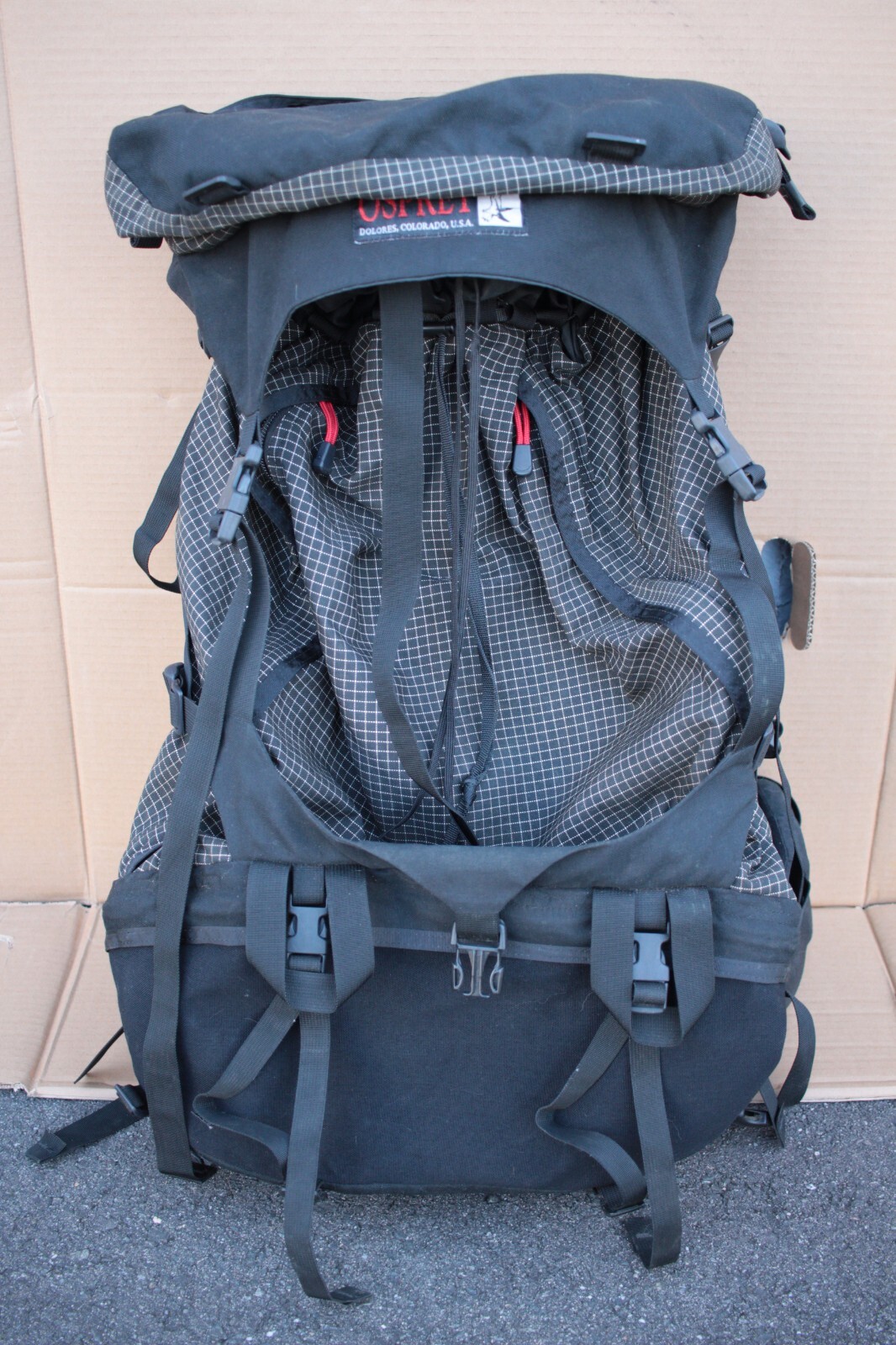 VINTAGE Osprey Xenith Pro Medium Adjustable Harness Rain Fly Vector Extras Pack 4