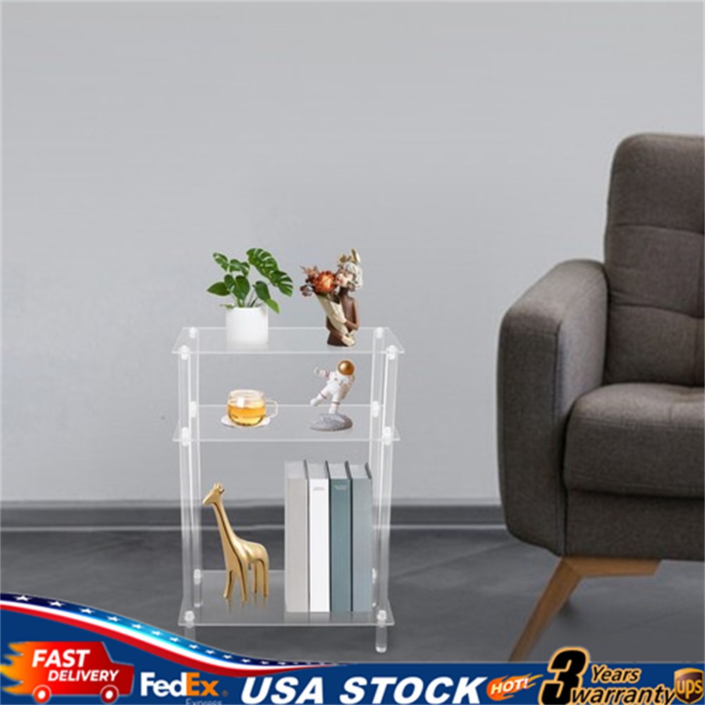 Acrylic Multifunctional Rolling Printer Stand 3-Tier Printer Stand with Wheels gallery