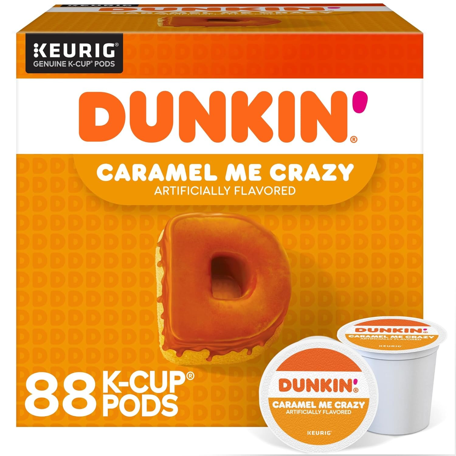 Dunkin' Caramel Me Crazy Flavored Coffee, 88 Keurig K-Cup Pods gallery