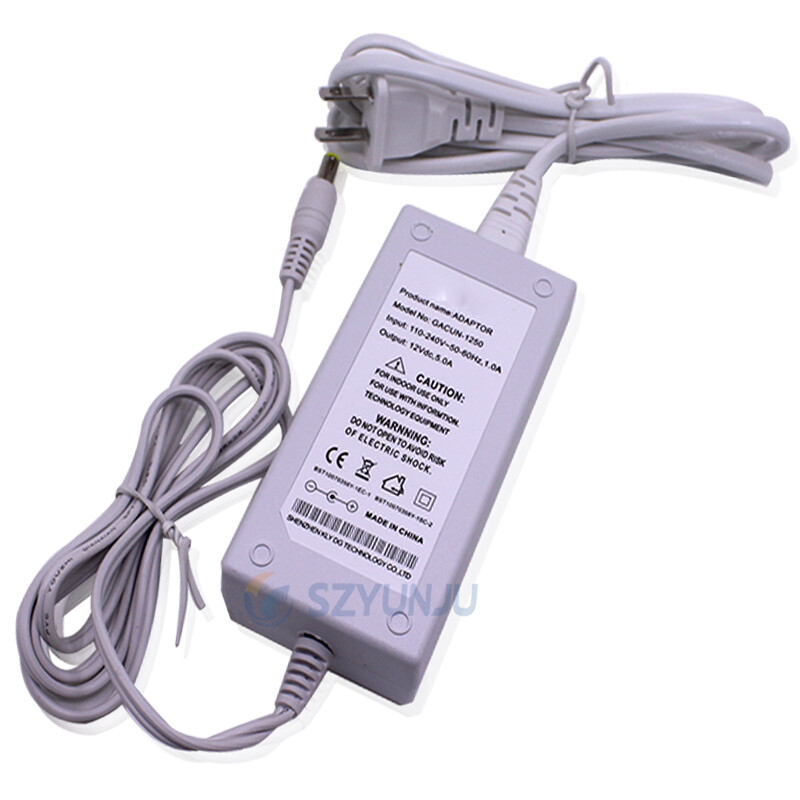12V 5A LED power supply 60W Adapter DC12V TO 110V-220V For LED strip US/EU plug gallery
