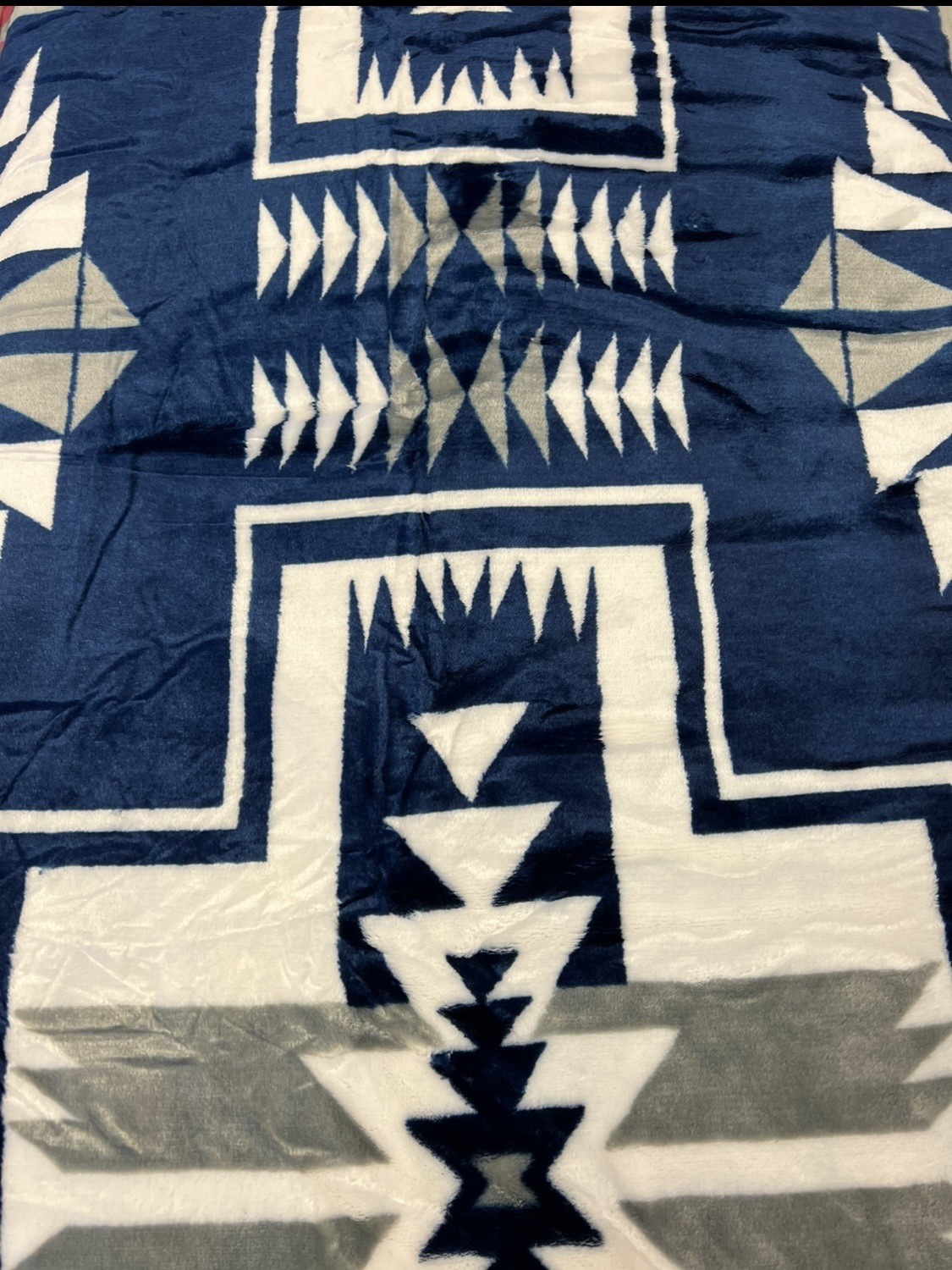 Native American Style 2 Ply Plush Reversible Blanket Queen Size Dallas Cowboy’s gallery