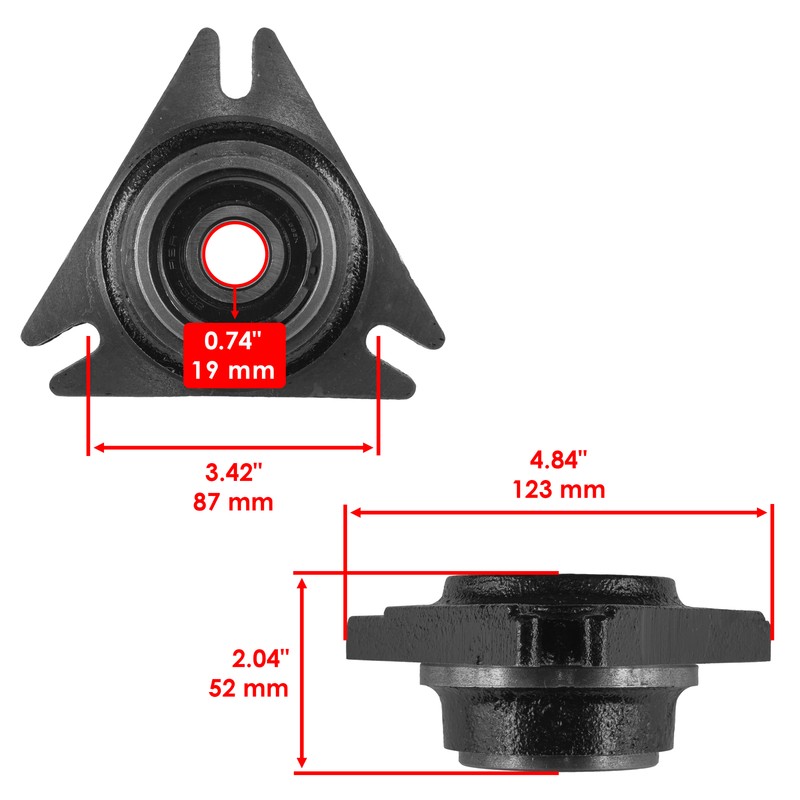Celox AM30302 Spindle Hub with Bearings for John Deere Mower Deck 34 - 50 Inch gallery