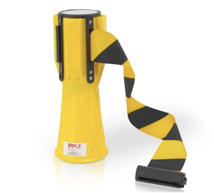 Pyle PCNTP16 Retractable Traffic Cone Hazard Warning Emergency Belt Barrier gallery