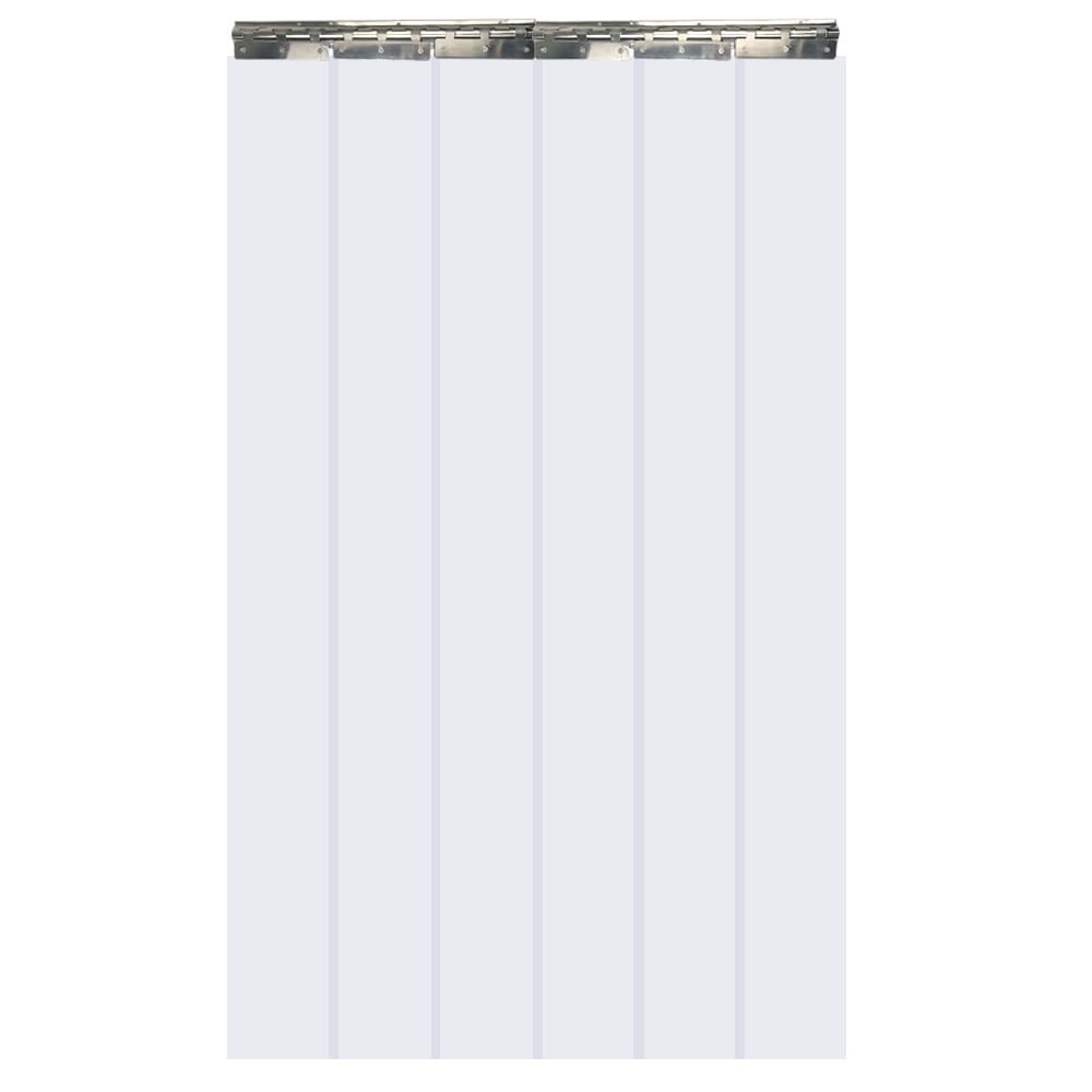 Plastic Vinyl Strip Door Curtain Kit with Hardware – Commercial PVC Strip Cur... gallery