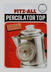 FITZ-ALL Glass Replacement Percolator Top Clear Universal Coffee 13/16″ – 1-1/2″