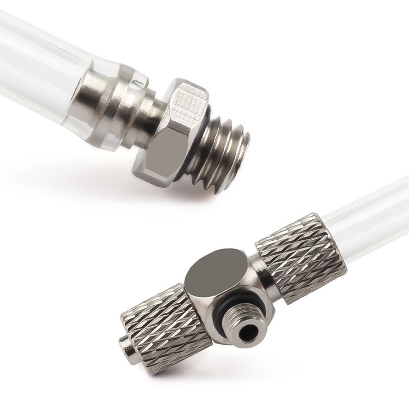 Mini Small Pneumatic Push in Fitting Male Thread Air Line Hose Barb Connector gallery
