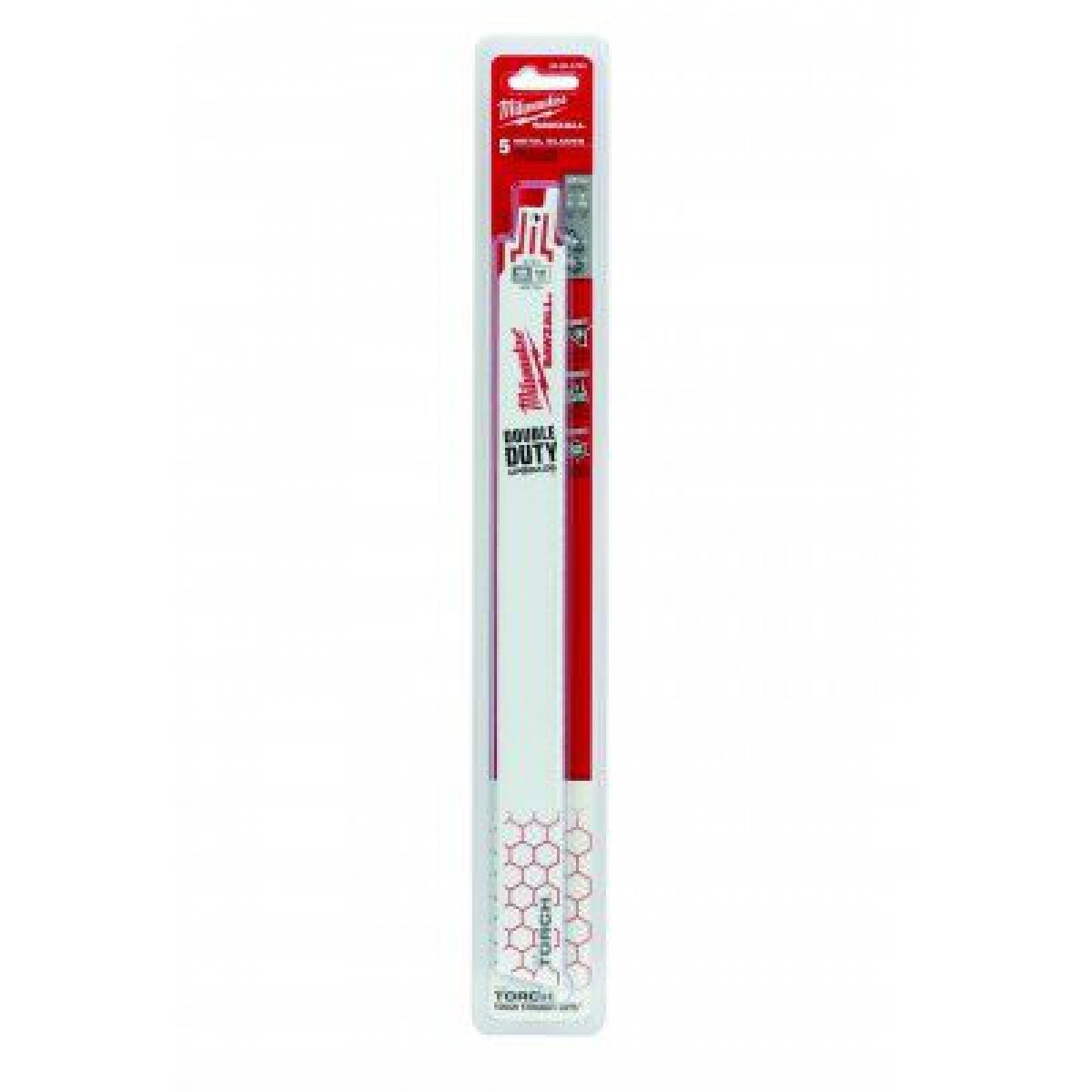 Milwaukee 48-00-5789 12-Inch, 18 Teeth per Inch, Super Sawzall Blades, 5-Pack gallery