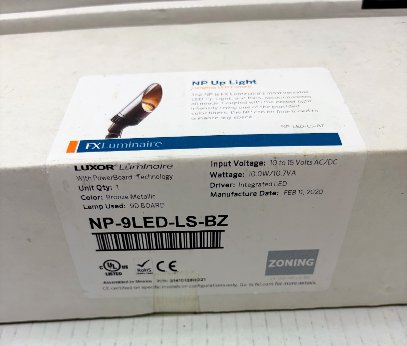 Luxor FX Luminaire NP‑9LED‑LS‑BZ Bronze LED Up Light 10‑15V Landscape 500lm NIB gallery