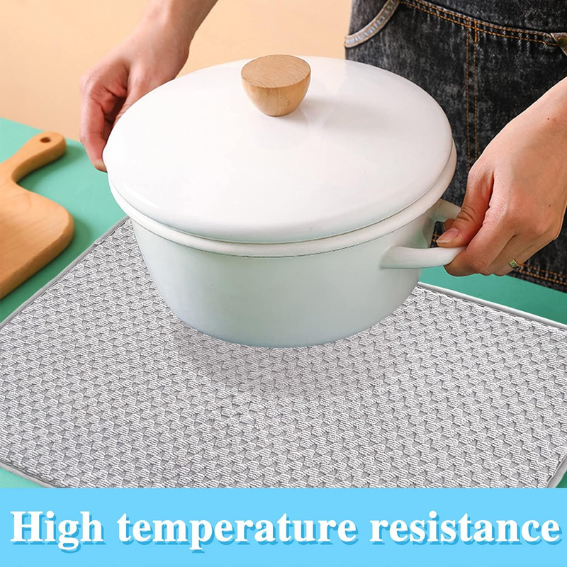 2 Pack Microfiber Dish Drying Mat,24*17 inch Absorbent Dish Drainer Kitchen Coun gallery