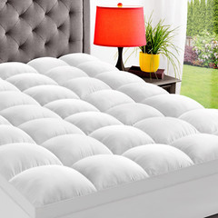 RV Short Queen Mattress Topper for Back Pain, Extra Thick Mattress Pad Cover, Pl