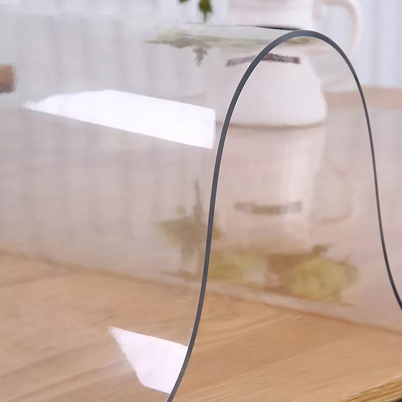 Premium Clear Plastic Vinyl Table Cover Tablecloth Protector - Sold Folded gallery