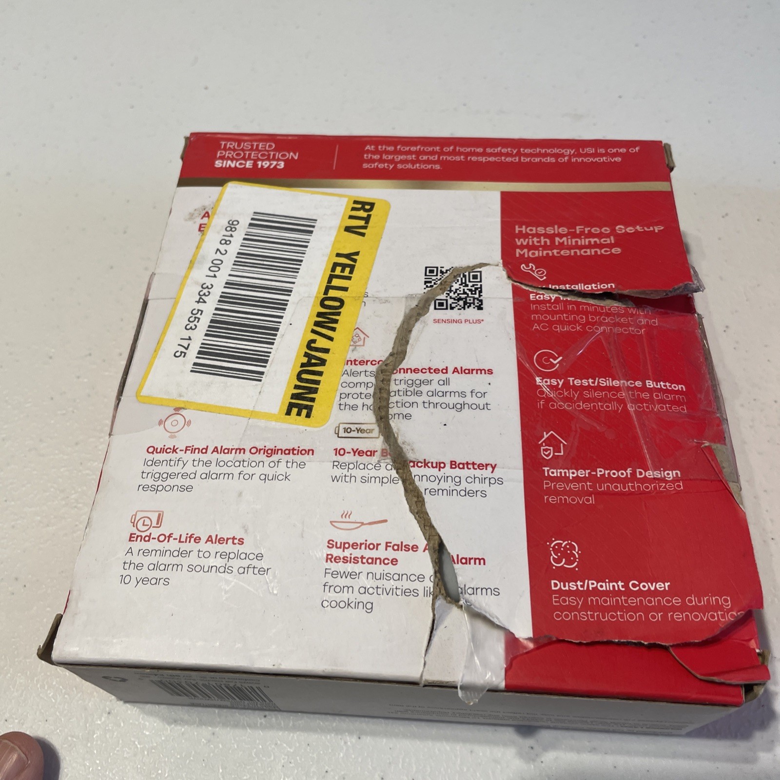 USI Hardwired and 10-Year Battery Backup Smoke Detector with Ionization Sensor gallery