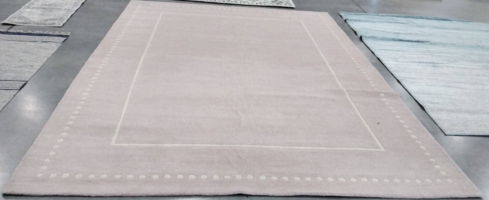 LIGHT PINK / IVORY 9' X 12' Back Stain Rug, Reduced Price 1172747930 BEL151M-9 gallery