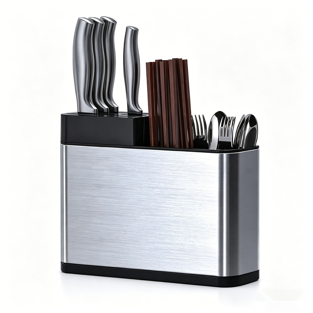 Universal Knife Block Storage Rack Organizer Box Utensil Knives Cutlery Holder gallery
