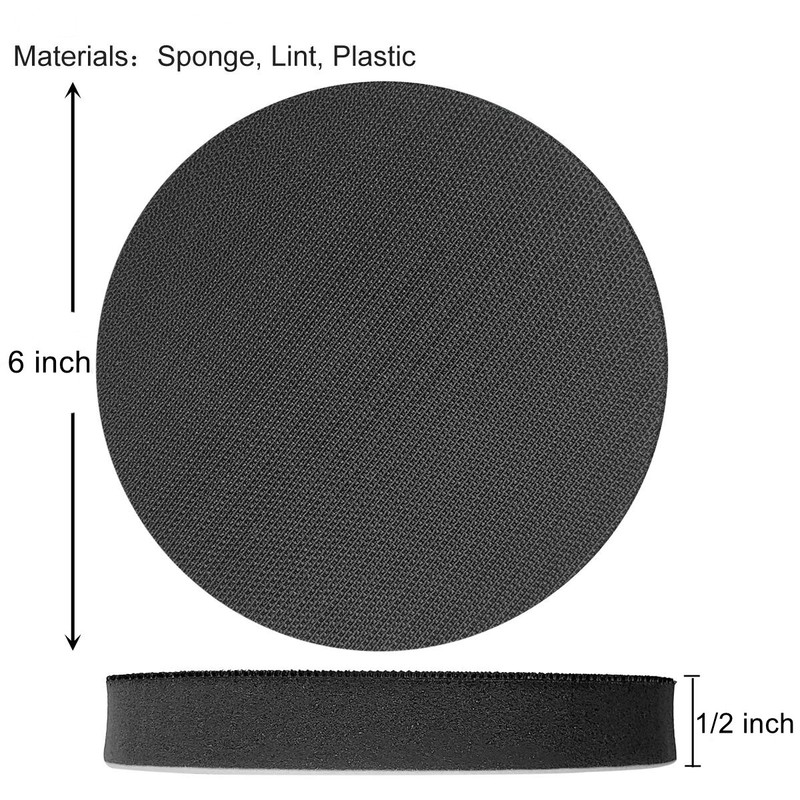 1 Pack 6 In Interface Pad Hook Loop Soft Foams Buffering Pad Buffer Backing Pad gallery