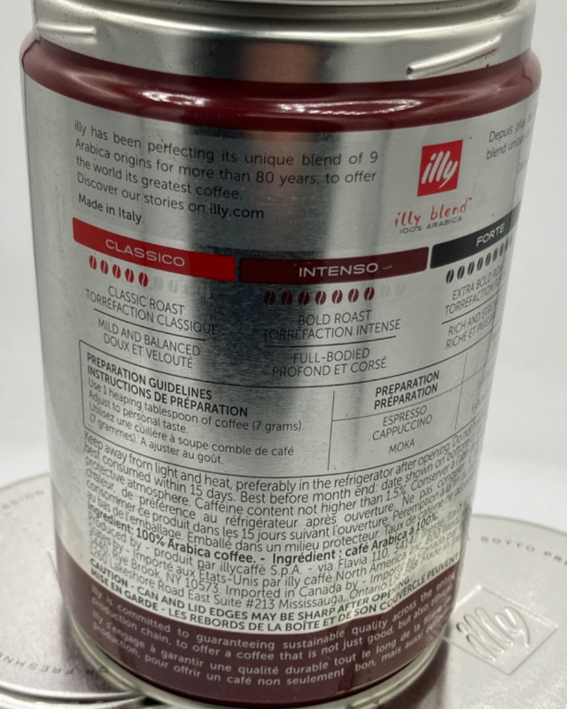 (3 Pack 8.8 oz ea) illy Ground Coffee Espresso Intenso Bold Roast BB 06/2027 gallery
