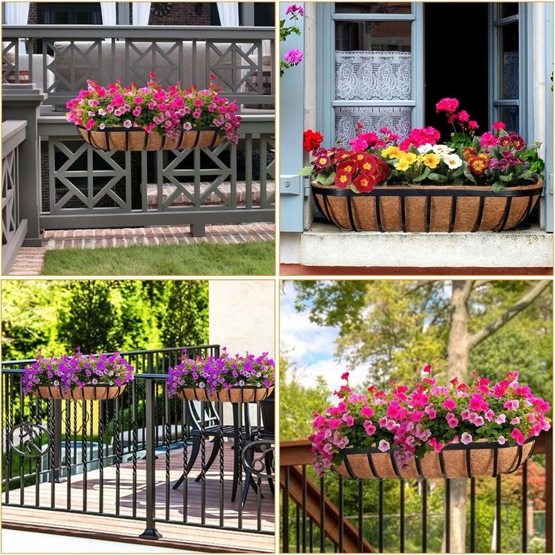 2Pcs Coco Trough Liners 24" 30" 36" 48" Wall Planter Basket Replacement Liners gallery