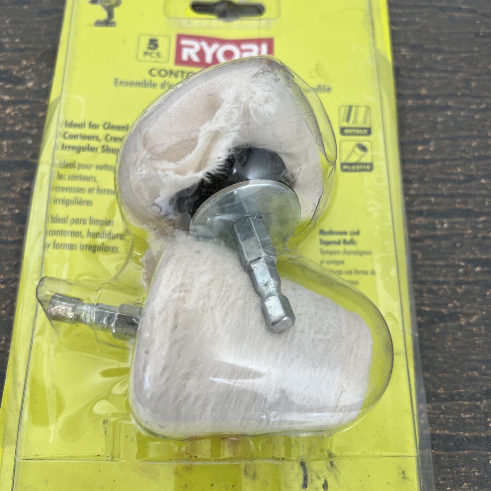 Ryobi 2-Piece Contour Buffing Kit For Chrome, Stainless, Brass & Plastic A10CP1 gallery
