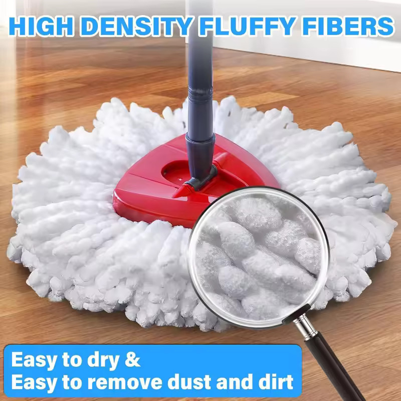 3-15Replacement Microfiber Mop HEAD For O-Cedar Spin Mop Easy Clean Wring Refill gallery