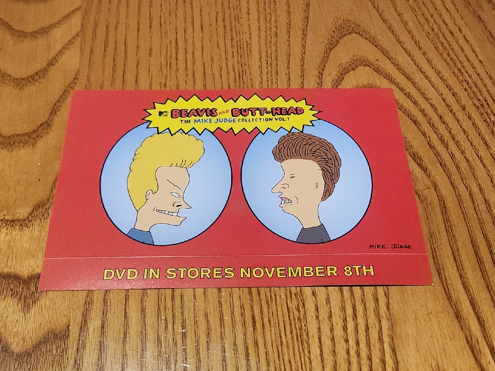 Beavis And Butthead Rare original DVD Promo Bumper Sticker Sheet Of 2 Decals gallery