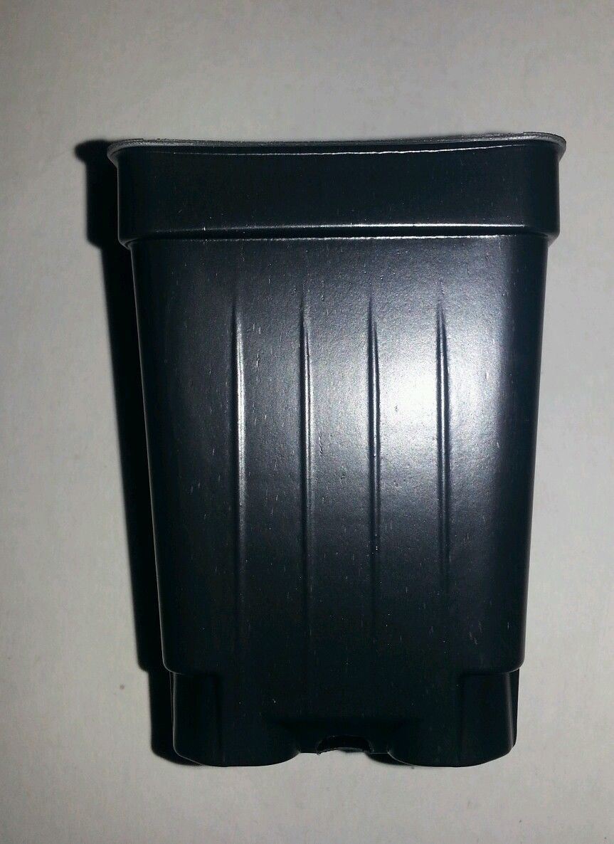 2.5 inch Square Deep Nursery Pot - SET OF 100 - {2.6" x 3.5"} plastic flower gallery