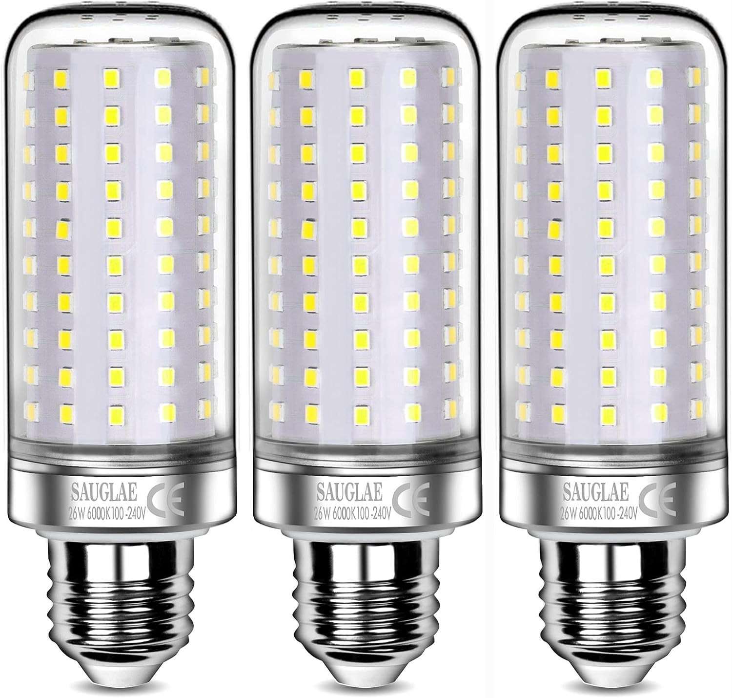 26W LED Bulbs, 200W Incandescent Bulbs Equivalent, 3000Lm, 6000K Cool White, E26 gallery