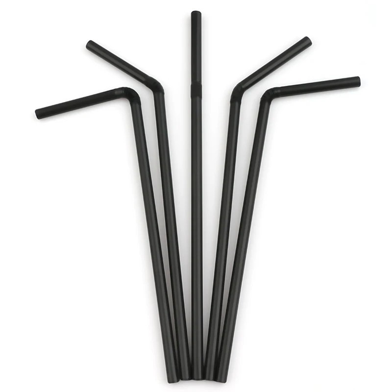 50-1000Pcs Drinking Straw Multicolor Flexible Plastic Bendy Straws Milk Tea Bar* gallery