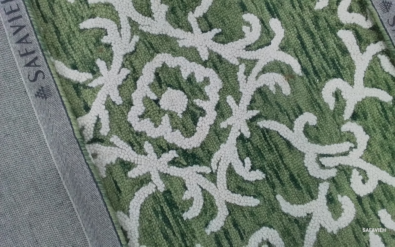 GREEN / IVORY 10'-0" x 14'-0" Back Stain Rug Reduced Price 1172798110 BLM104Y-10 gallery