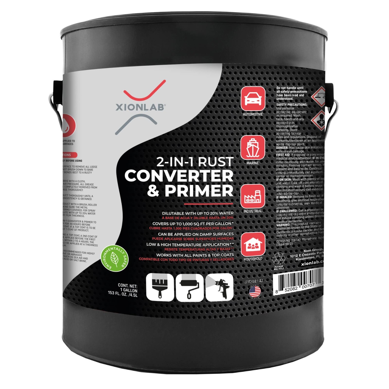 1 Gallon 2-in-1 Rust Converter & Metal Primer - Concentrate Covers Up to 4X More gallery