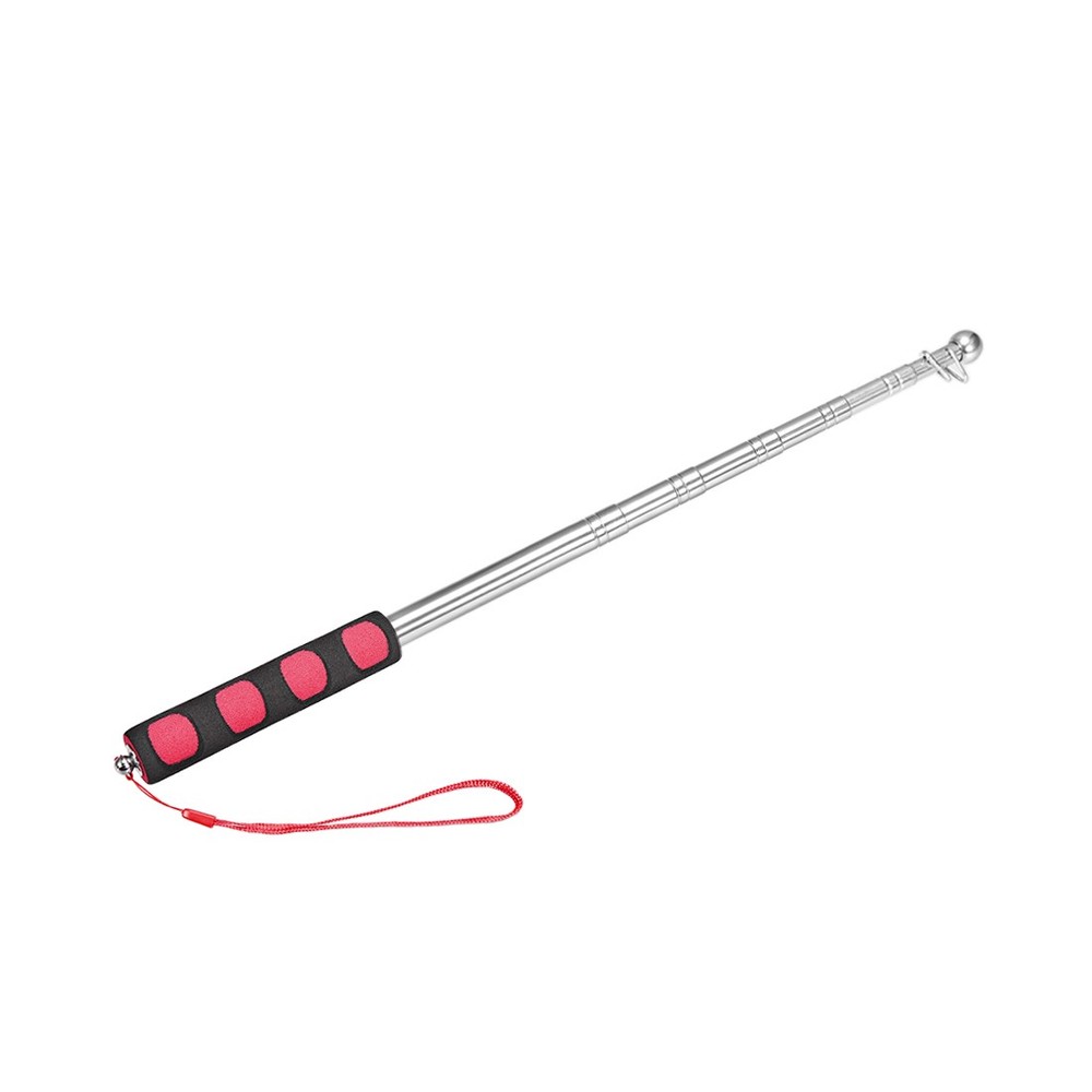 3.28FT/1M, Handheld Flagpoles,Sponge Handle Guide Flag Pole,Red