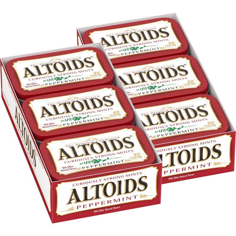 Altoids Classic Peppermint Breath Mints, 1.76-Ounce Tin Pack of 12 gallery