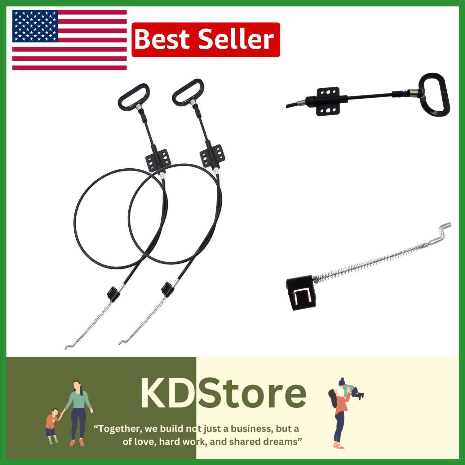 Universal Recliner Release Cable Set – Easy Replacement for Most Major Brands gallery