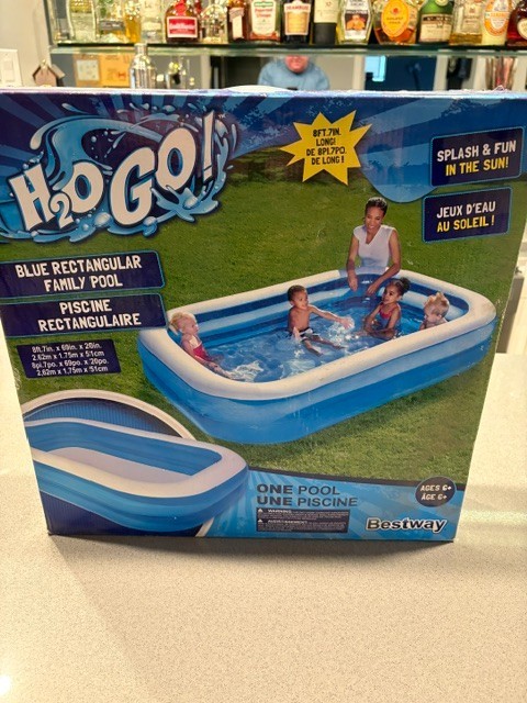 Bestway H20 Go! Blue Rectangular Family Pool 8ft 7x 69in x 20 in Large New gallery
