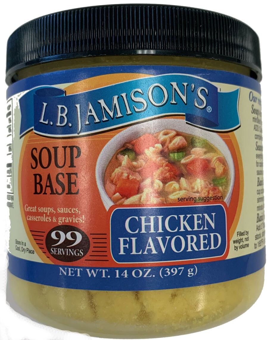 L.B. Jamison's Chicken Flavored Soup Base 14 oz gallery